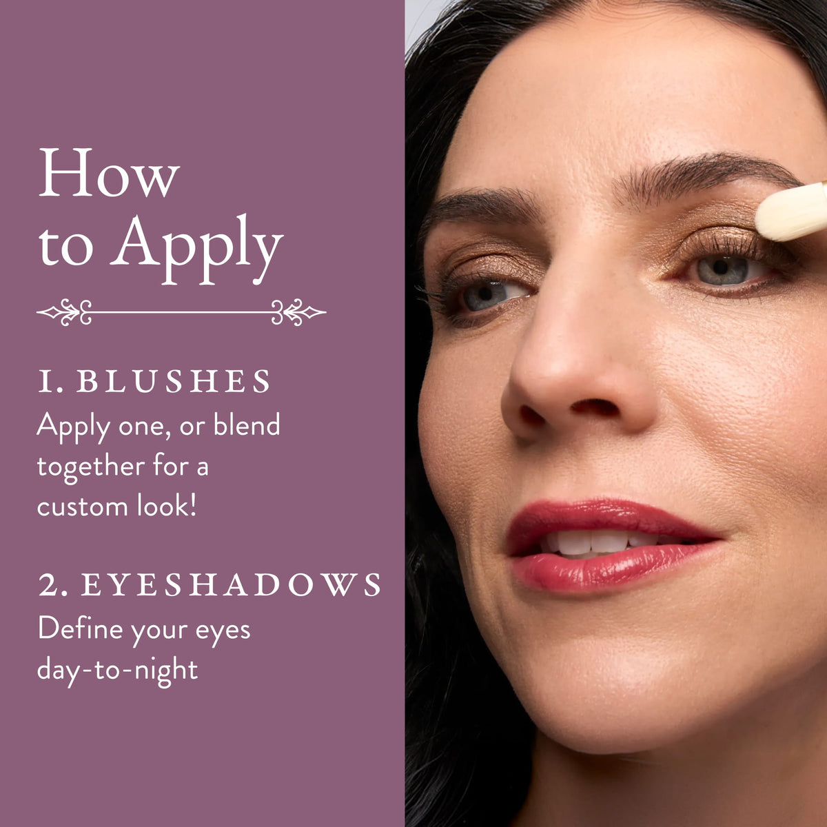 True to Form Eye & Cheek Palette how to apply