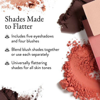 True to Form Eye & Cheek Palette shades made to flatter
