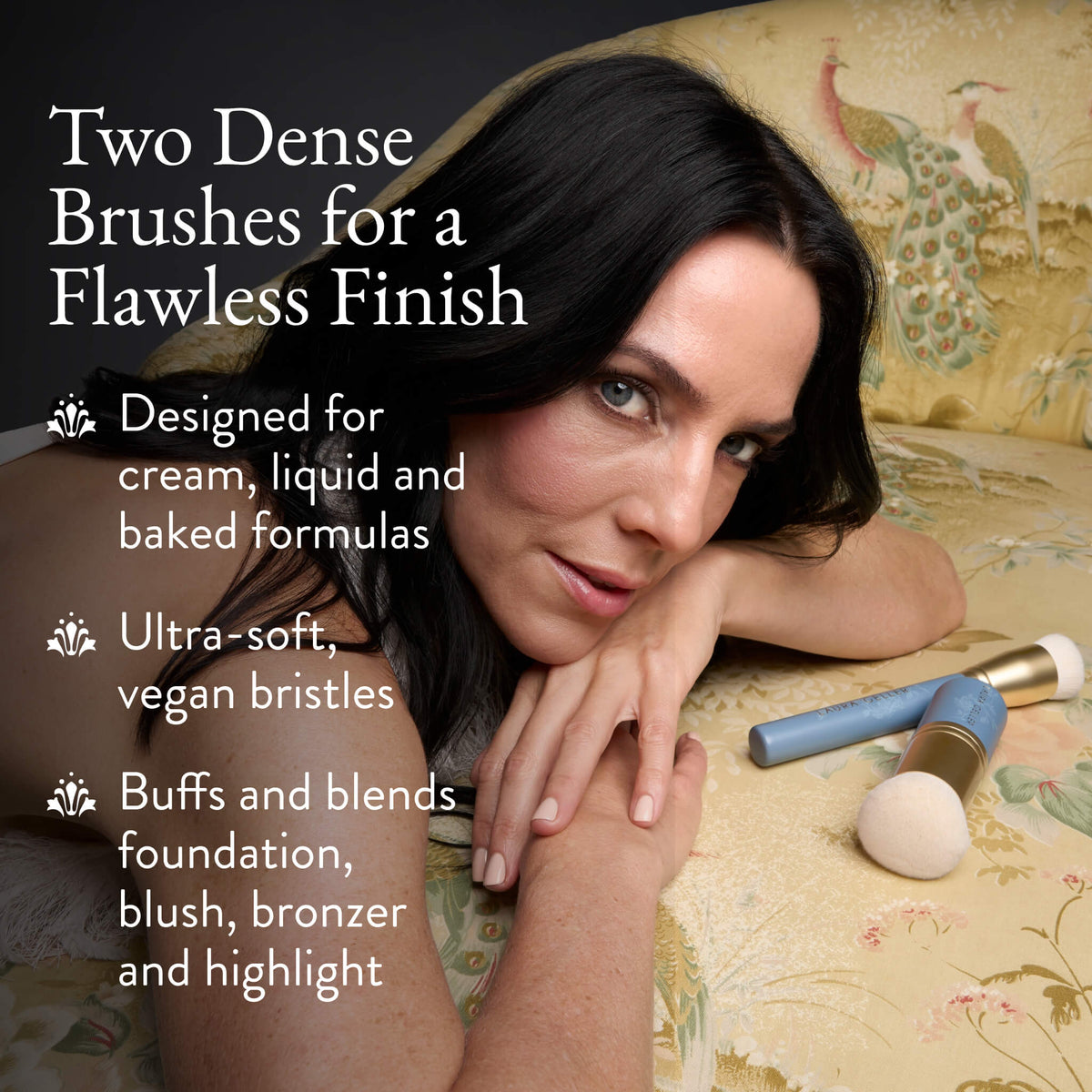 Blend Right In 2PC Brush Set two dense brushes for a flawless finish product benefits