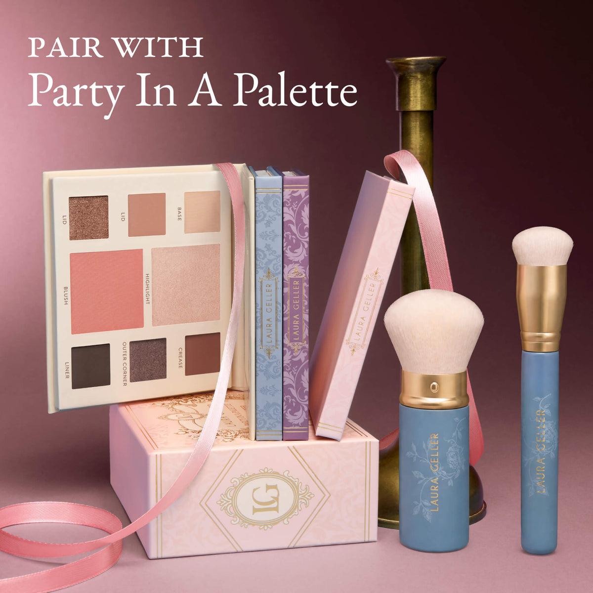 Blend Right In 2PC Brush Set pairs well with Party in a Palette