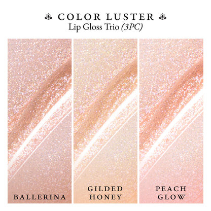Color Luster Lip Gloss Trio (3PC) textures