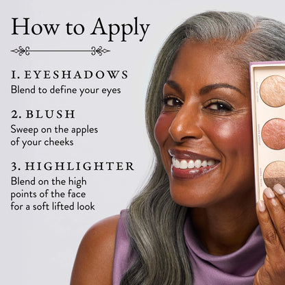 Geller's Greatest Baked Face & Eye Palette: Magic Moment how to apply