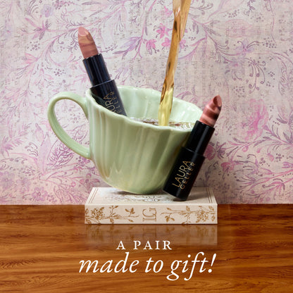 Italian Marble Lipstick Duo a pair made to gift