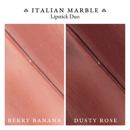 Italian Marble Lipstick Duo textures