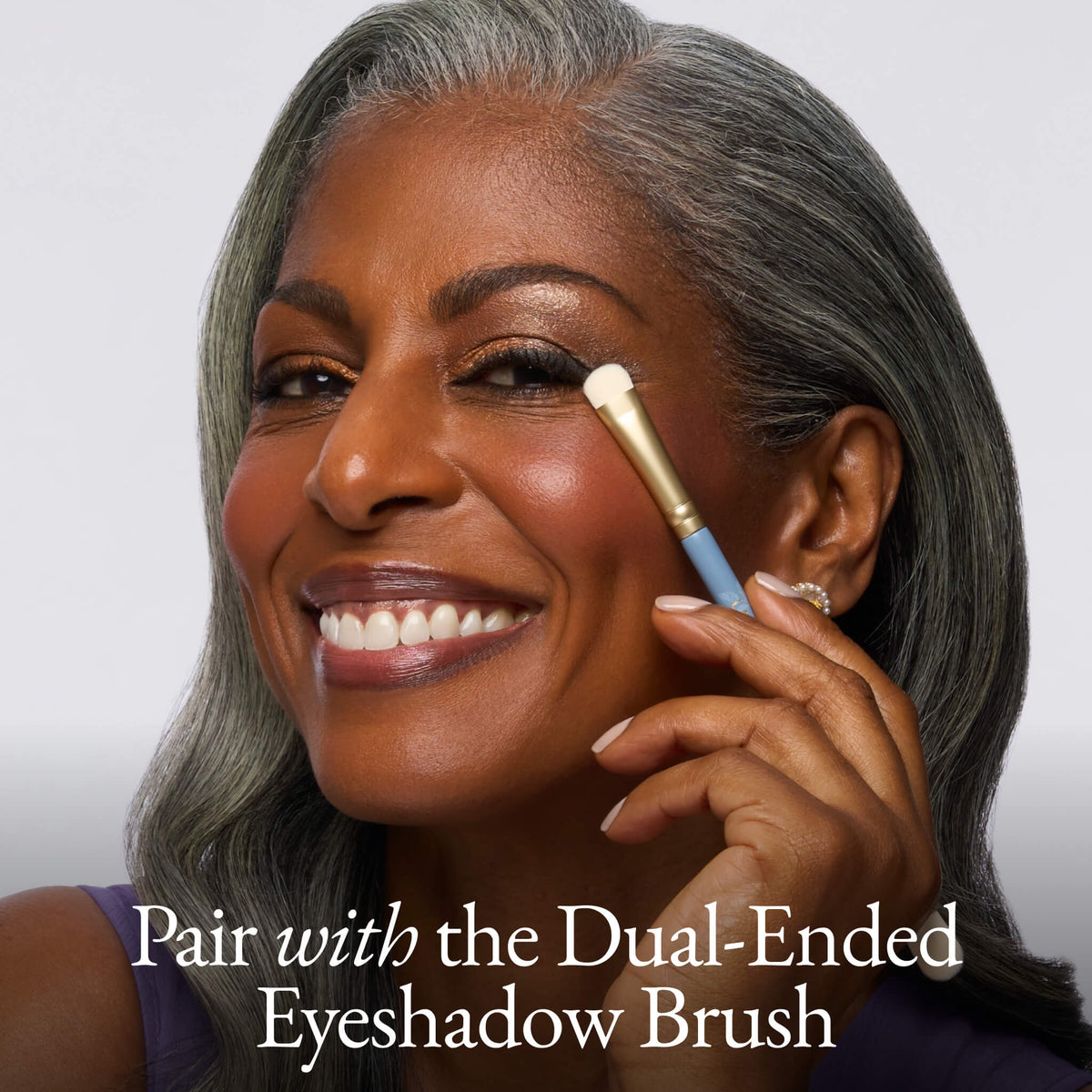 RSVP Full Face Palette: The Royal Invite pair with the dual-ended eyeshadow brush 