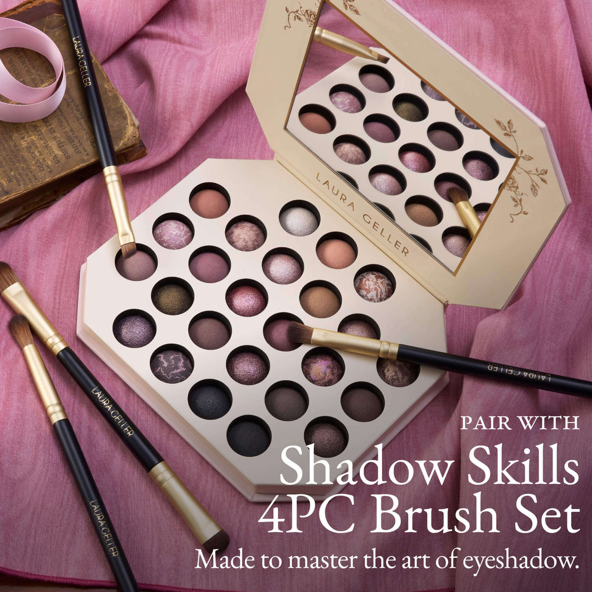 Ultimate Palette Artisan’s Archive 25 Baked Eyeshadows pairs well with shadow skills