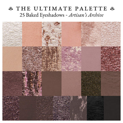 Ultimate Palette Artisan’s Archive 25 Baked Eyeshadows textures