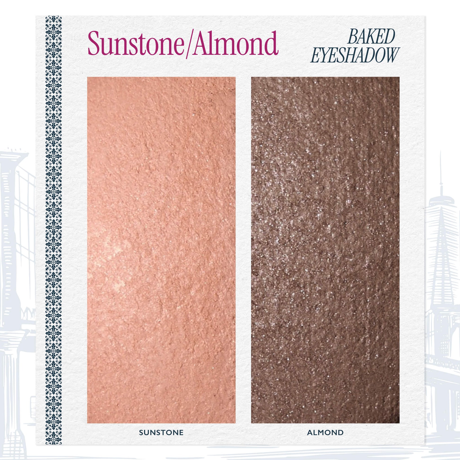 Baked Eyeshadow, Sunstone/Almond - texture