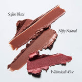 modern classic metallic lipstick trio  texture