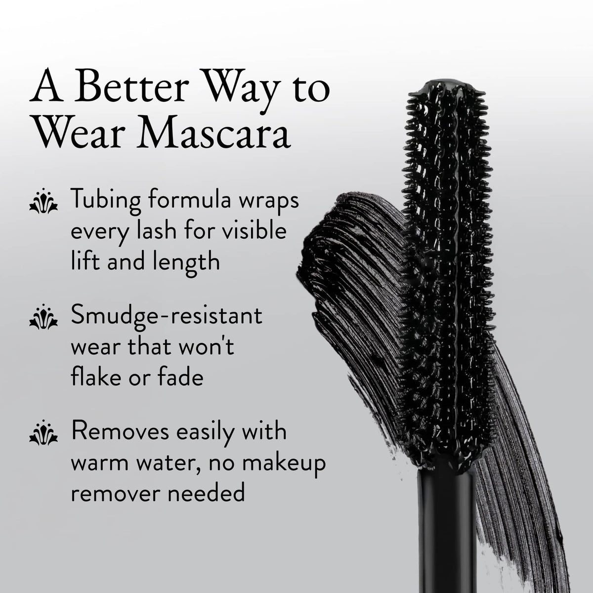 Long-n-Lifted Tubing Mascara Ornament a better way to wear mascara product benefits 