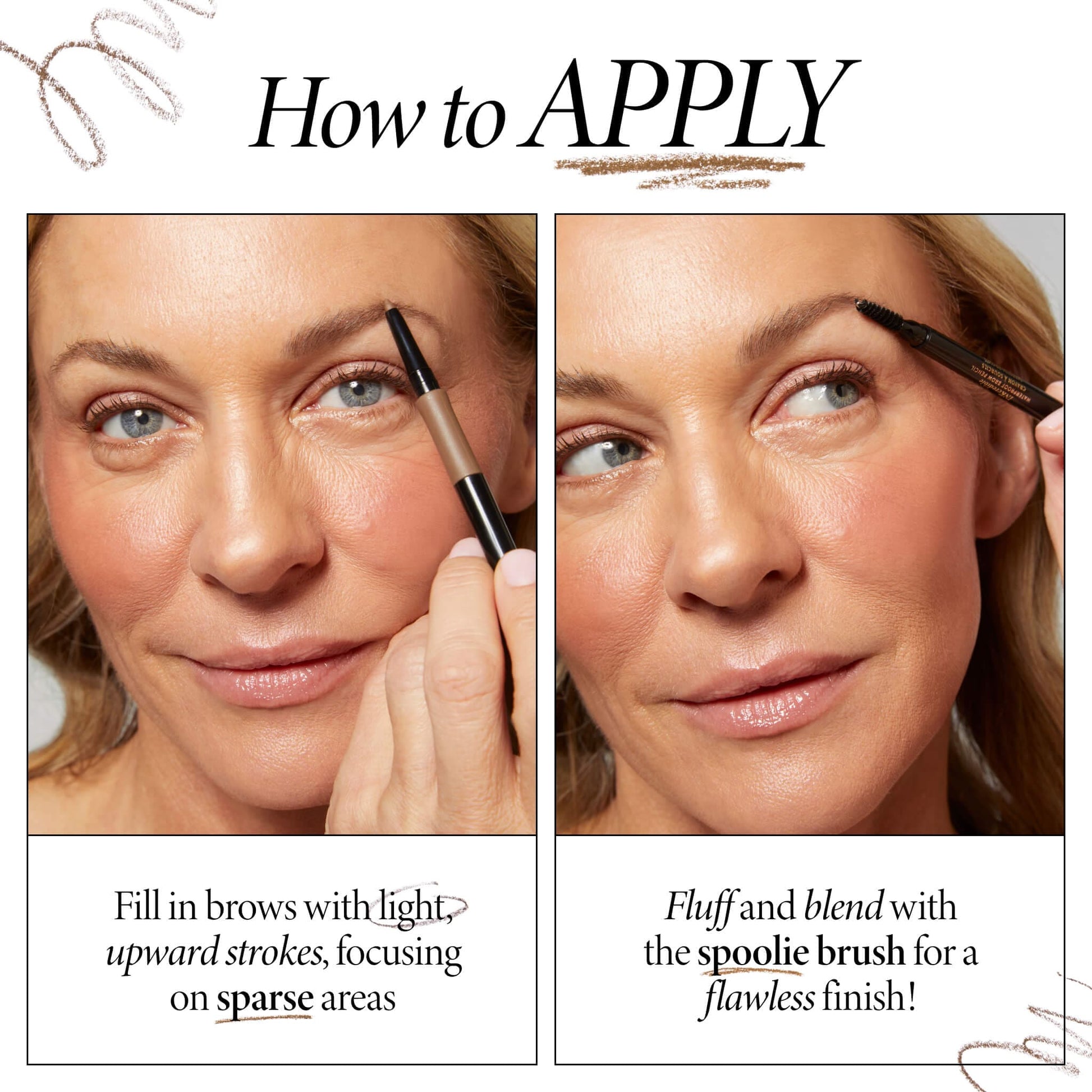 INKcredible Waterproof Brow Pencil - how to apply