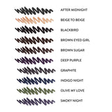 INKcredible Eyeliner Shade Chart