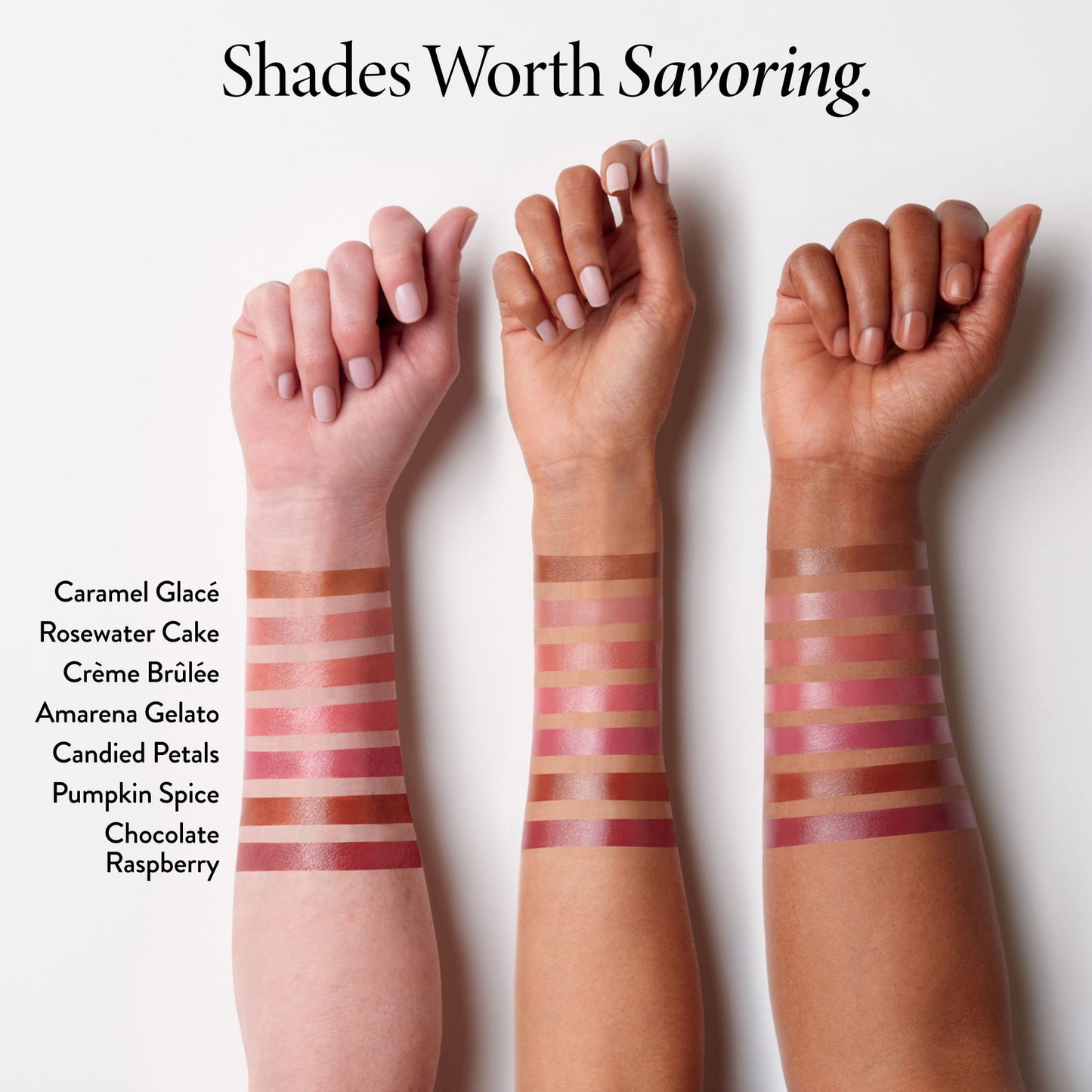 Iconic Baked Sculpting Lipstick arm swatch