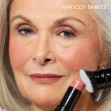 italian marble blush stick model shot apricot spritz
