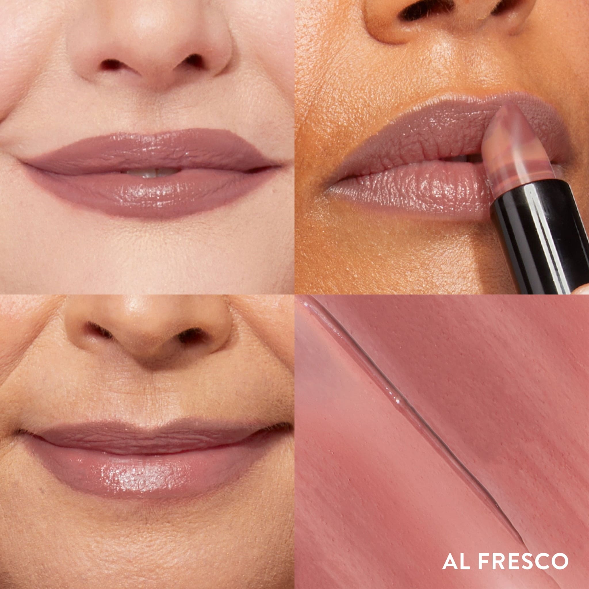 Italian Marble Lipstick On Model Shade Grid in Al Fresco