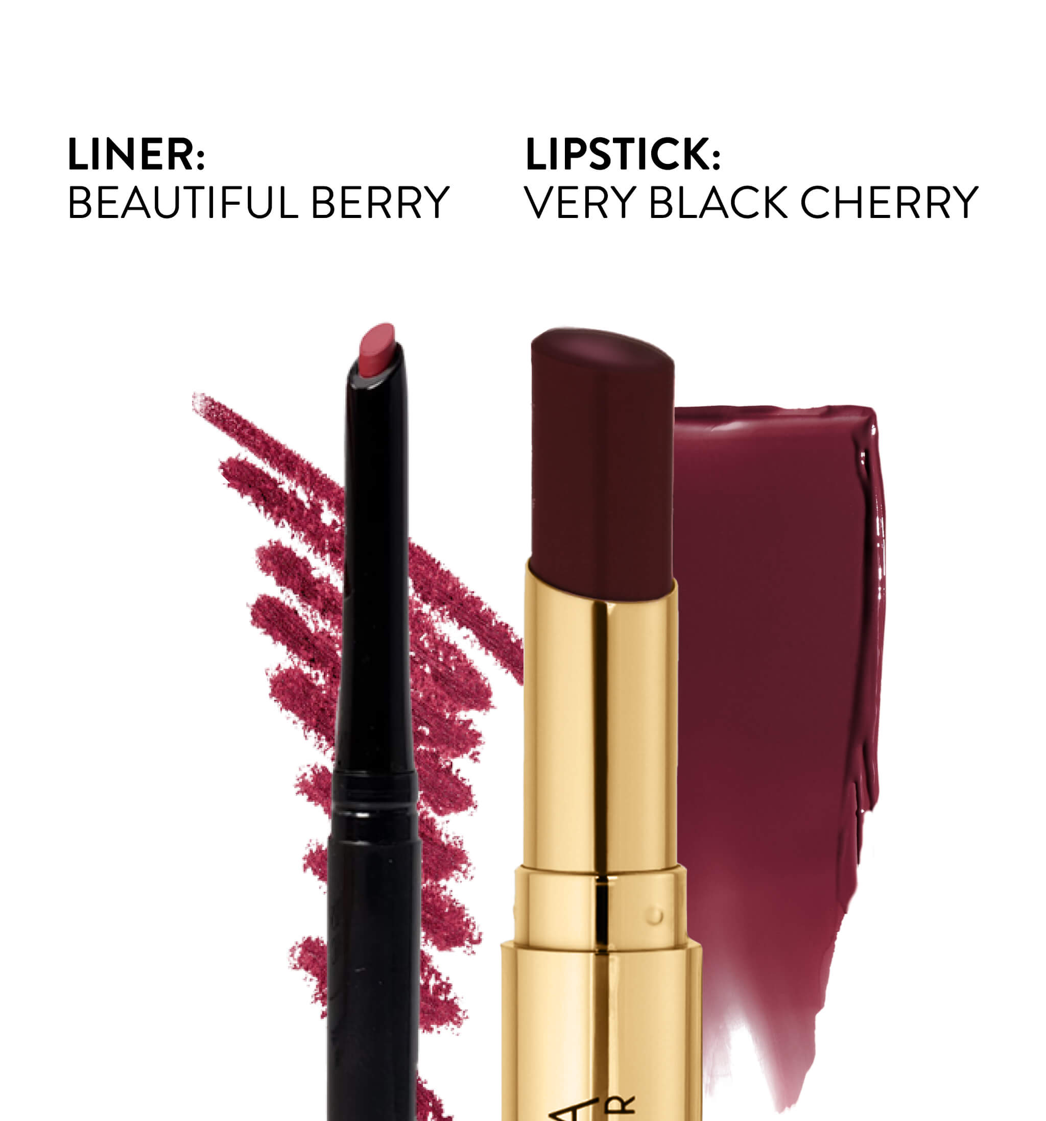 Jelly Balm Hydrating Lip Color pairs well with modern classic liner in very black cherry