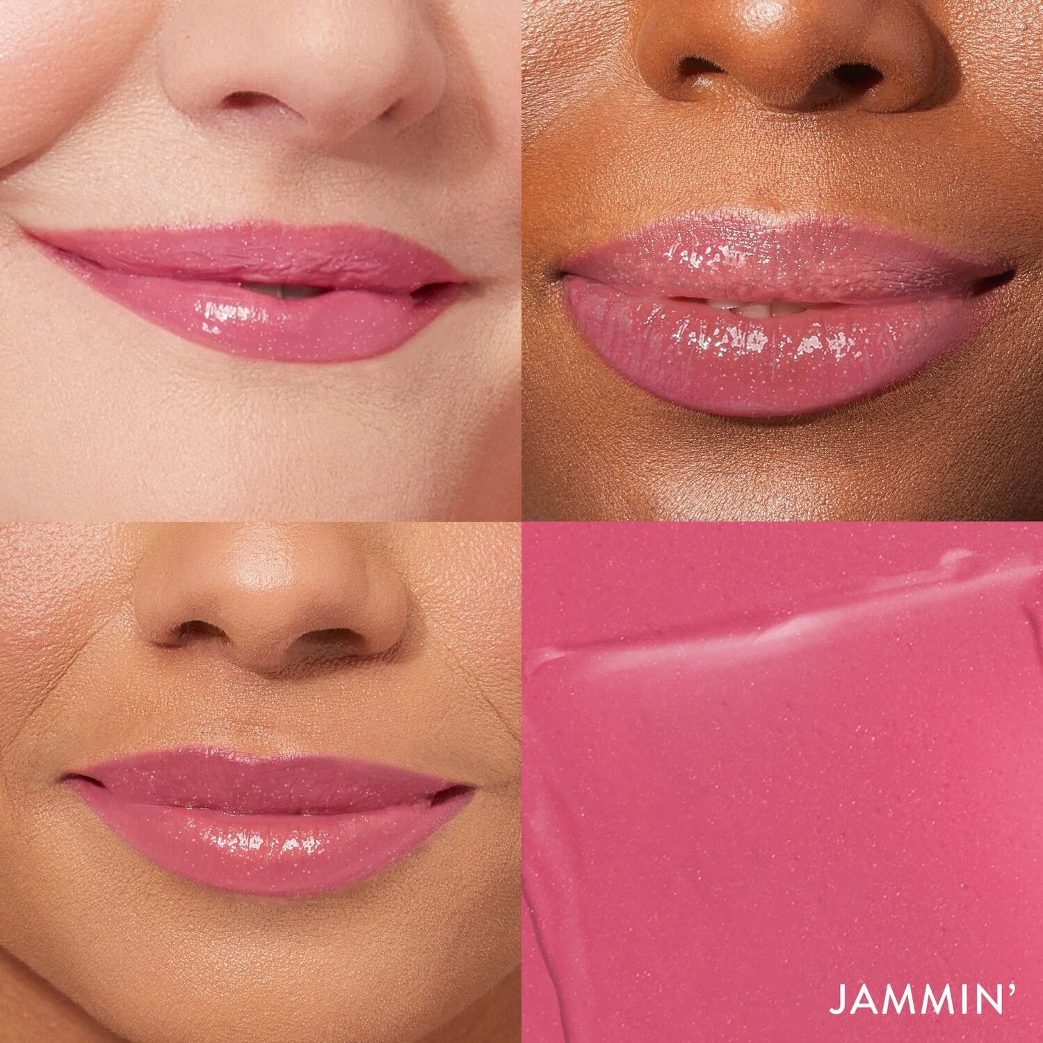 Jelly Balm Hydrating Lip Color Model Grid in jammin