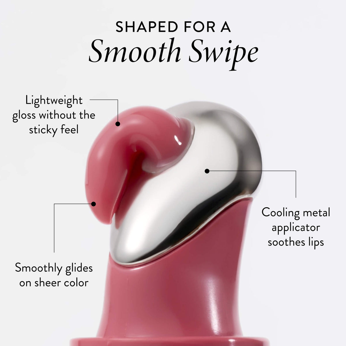 Jelly Balm Smooth Shine Lip Gloss applicator shot