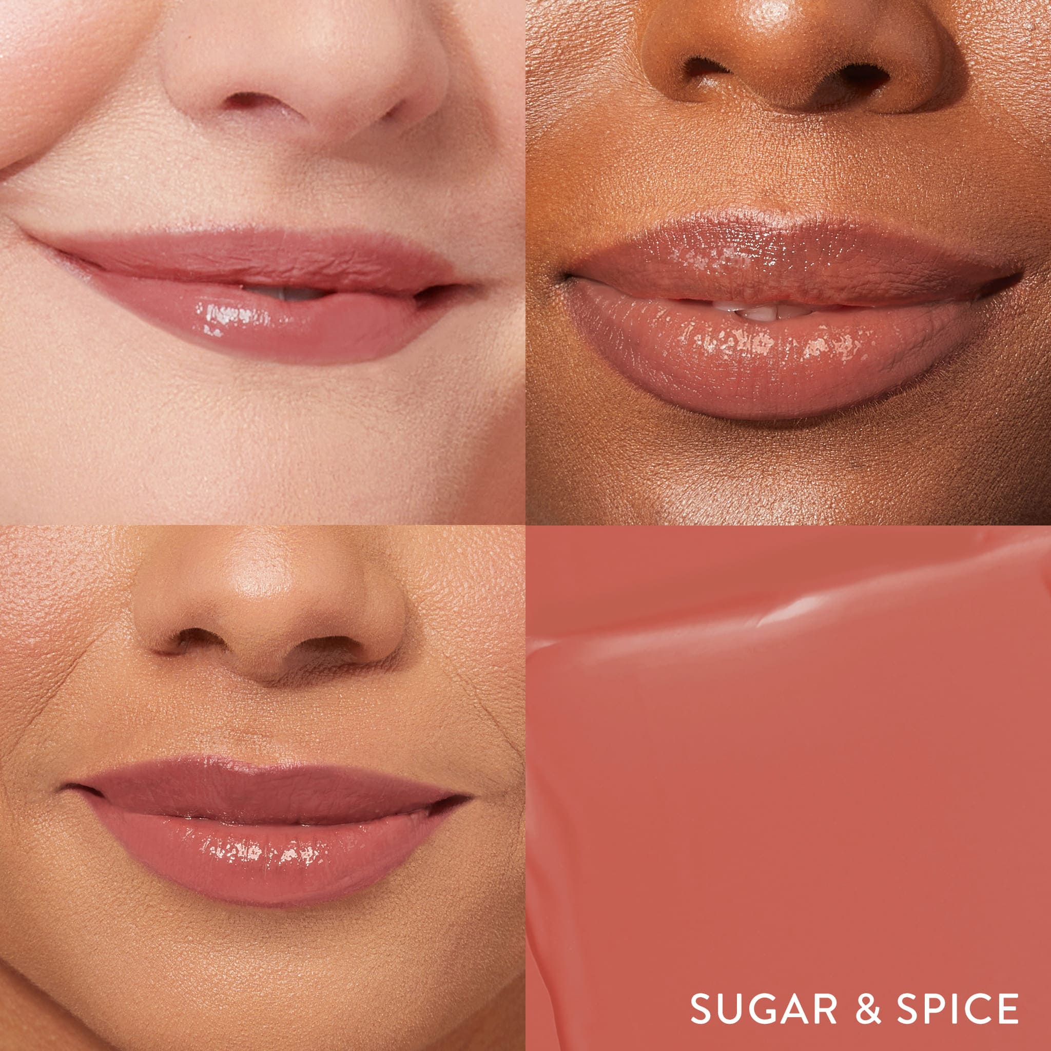 Jelly Balm Hydrating Lip Color Model Grid in sugar & spice