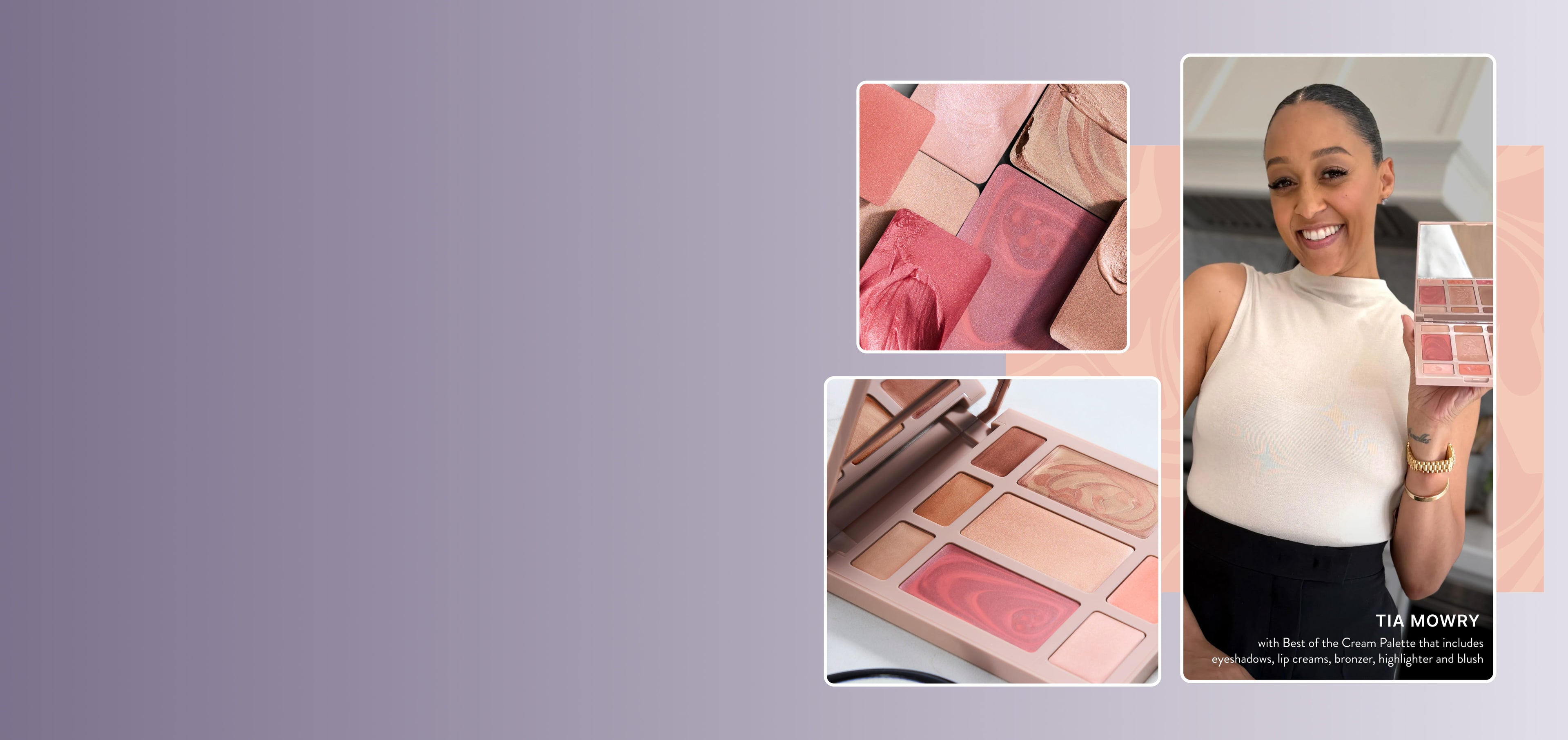 Tia Mowry with Cream Best of the Best Full Face Palette 