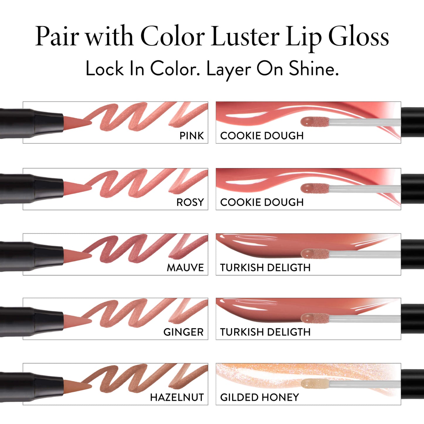 Lasting Love Longwearing Lip Color shade pairing with gloss