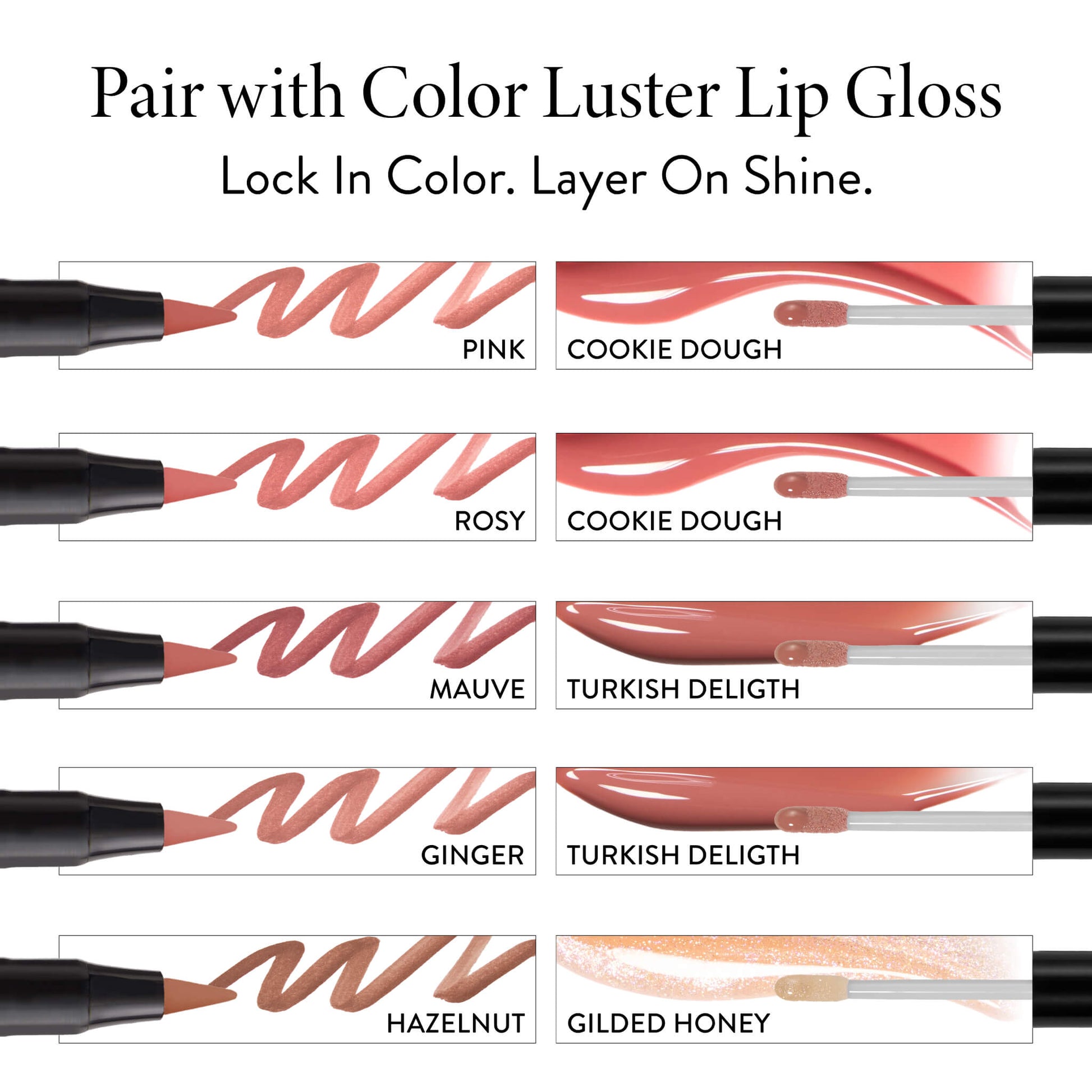 Lasting Love Longwearing Lip Color shade pairing with gloss