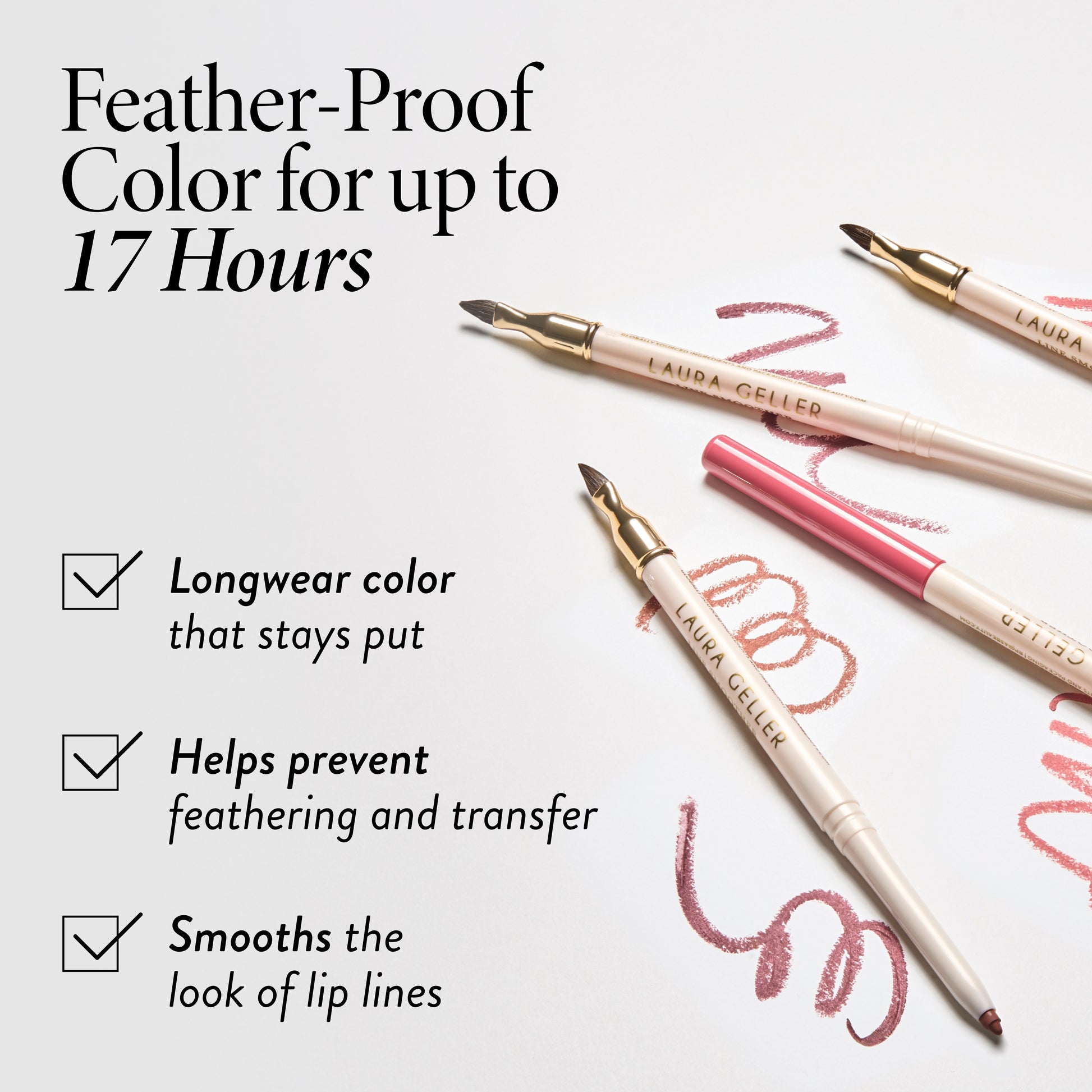Line Smoother Featherproof Lip Liner benefits 17 hrs