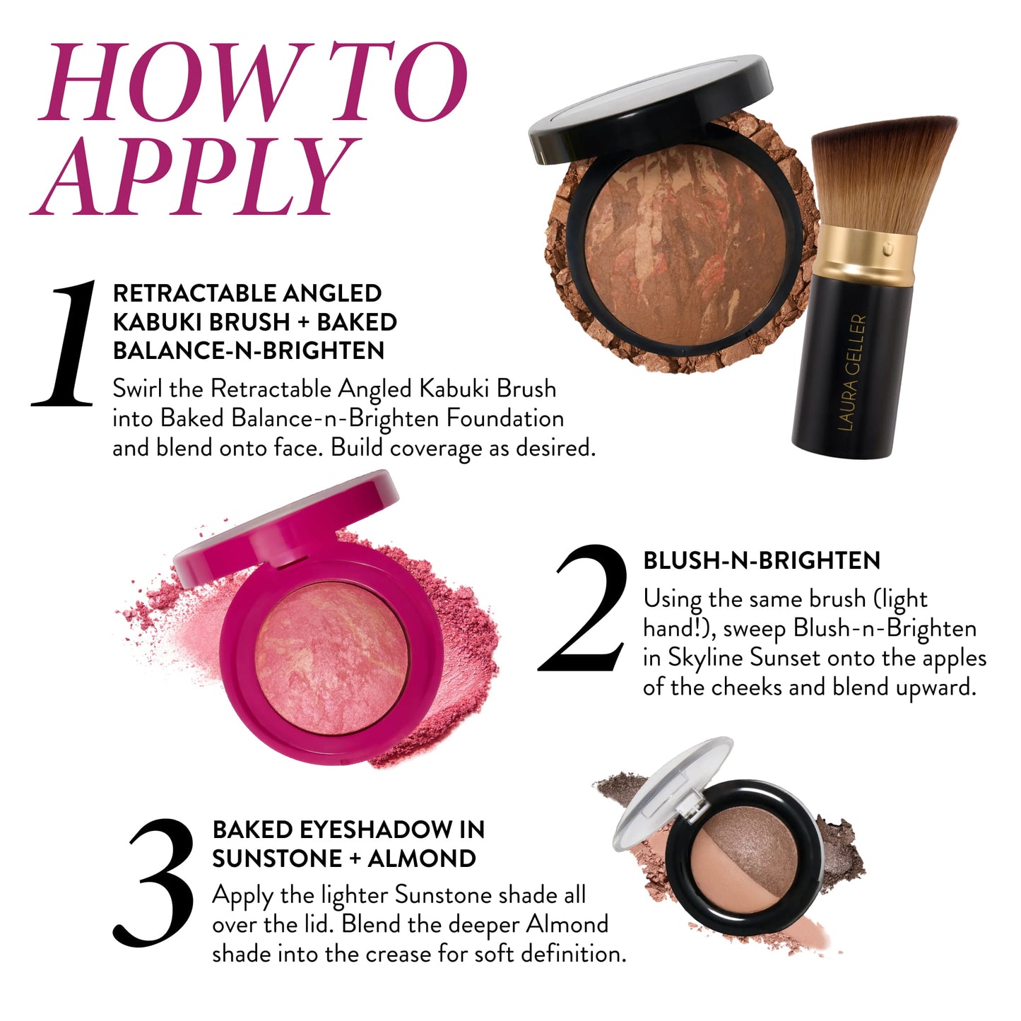 Love at First Brighten Makeup Kit (4PC)- How to apply