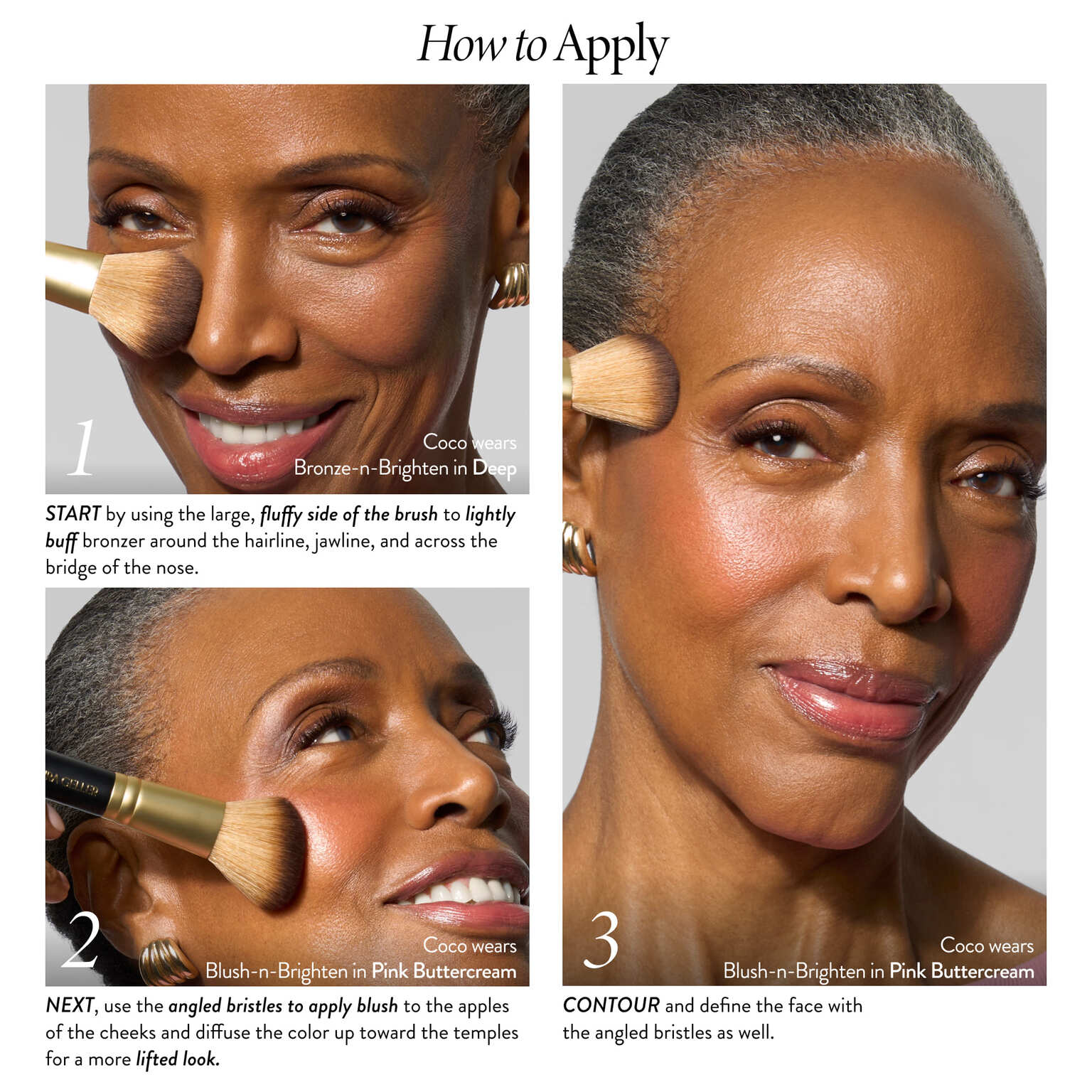 Dual-Ended Blush & Bronzer Brush how to apply