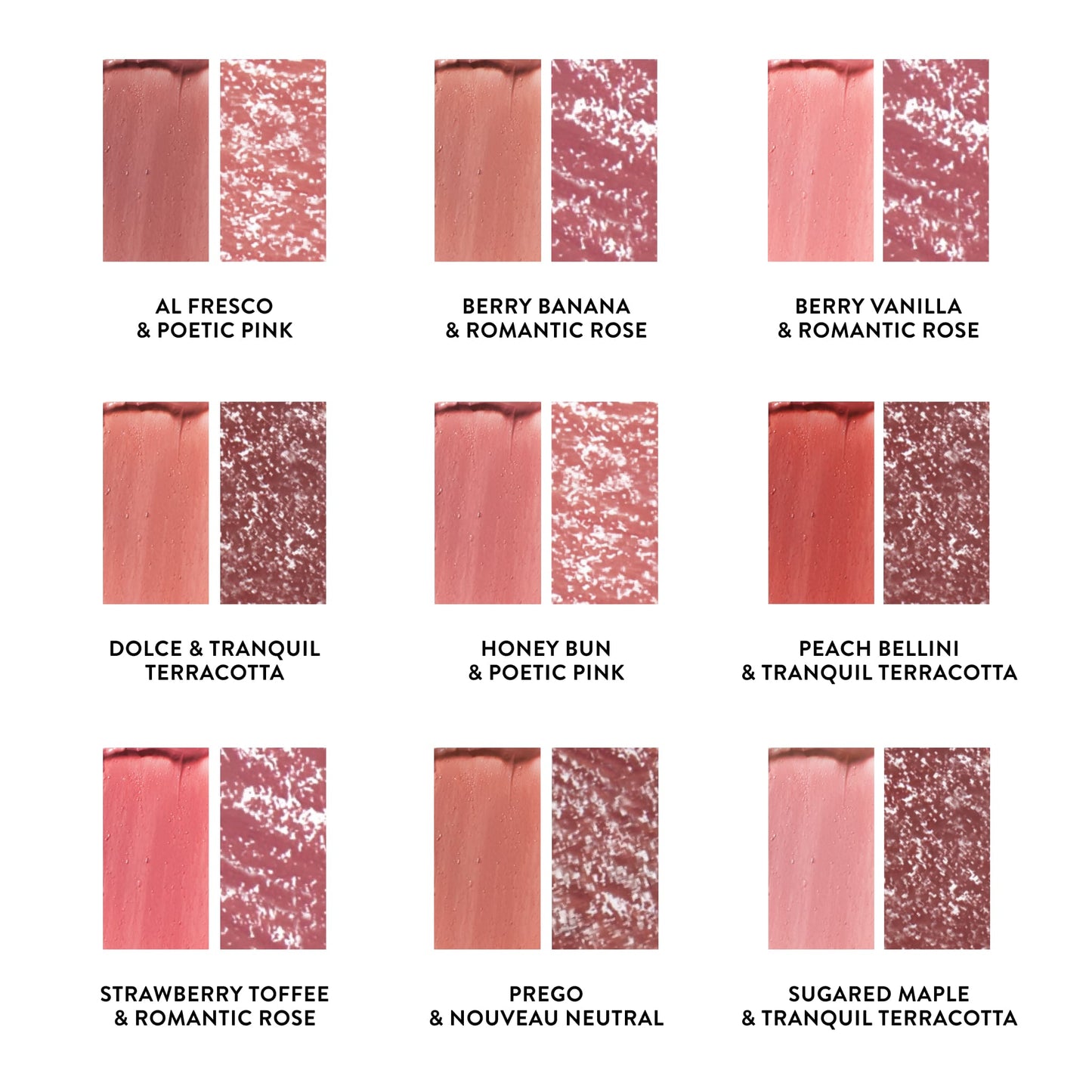 Marble-ous Lip Duo (2PC) shade pairings 