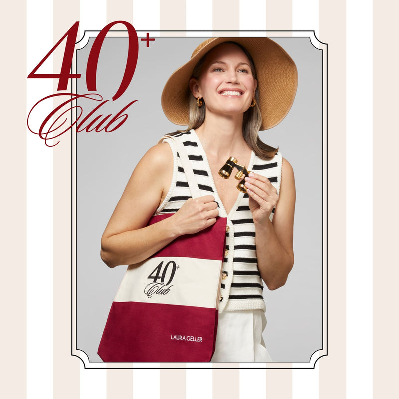 The 40+ Club Tote model lifestyle
