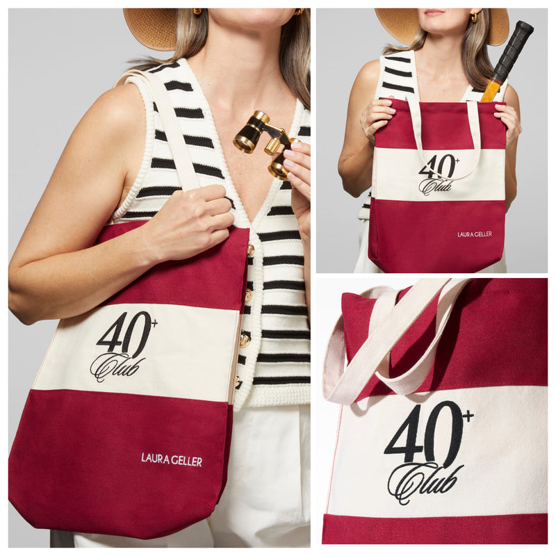 The 40+ Club Tote lifestyle grid