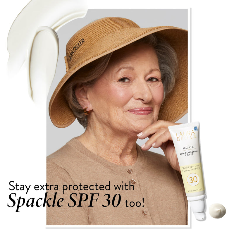 Sun Visor Hat pairs well with spackle spf