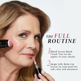 Laura Geller Serum Staples Smooth Blush and Lip Duo how to apply