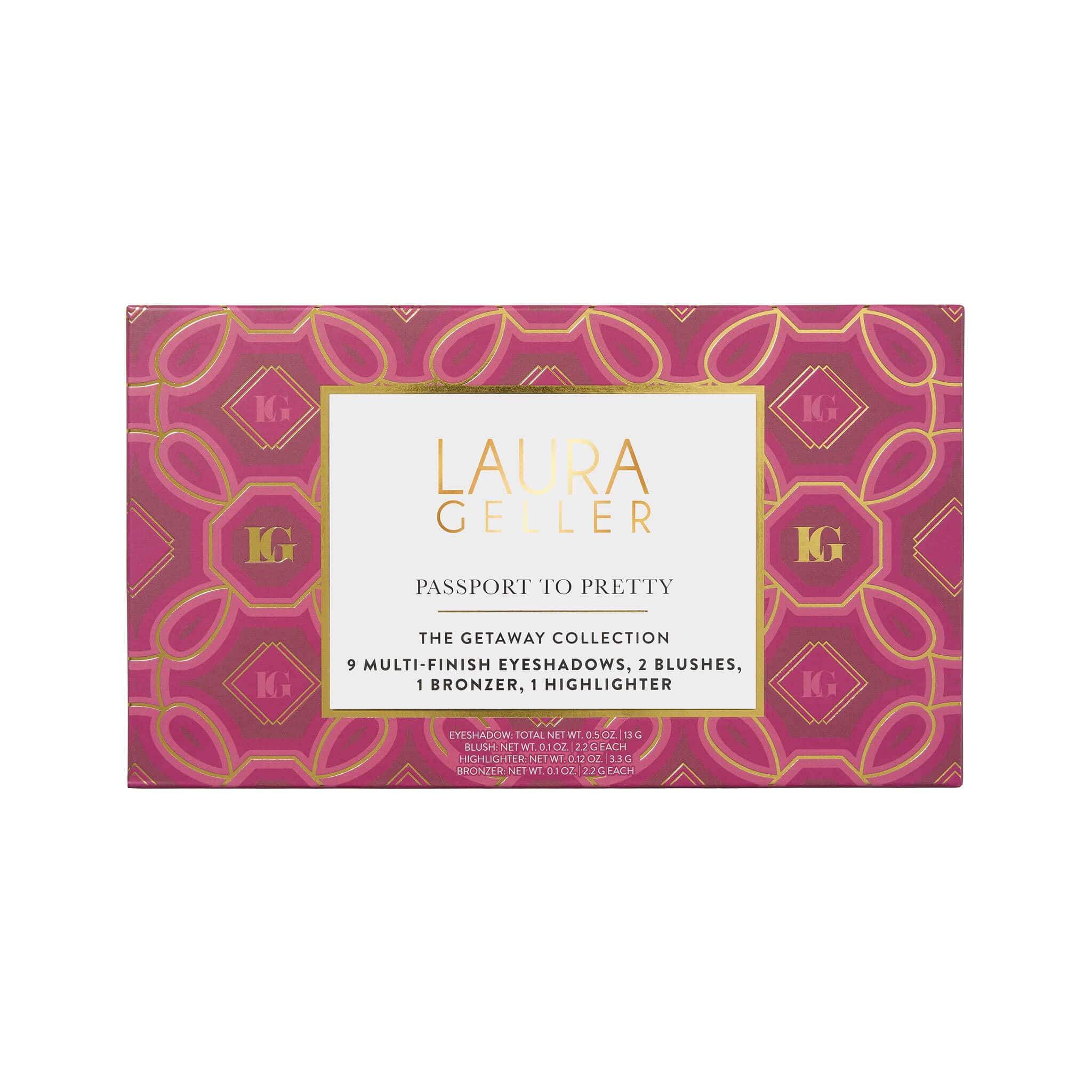 Passport to Pretty Travel Face + Eye Palette, The Getaway Collection packaging front