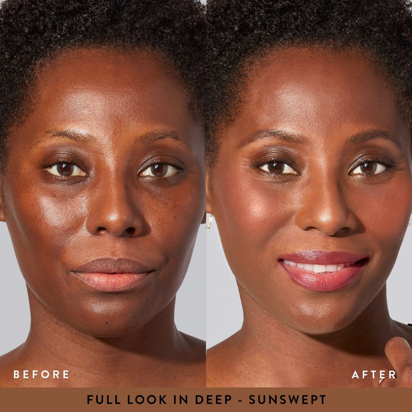 Laura's Brightening Basics Kit - full look in deep