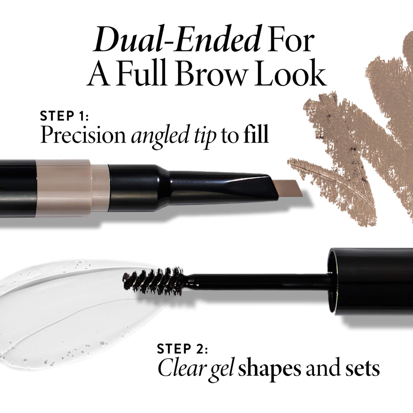 Sculpt-n-Stay Waterproof Brow Pencil & Gel Applicator