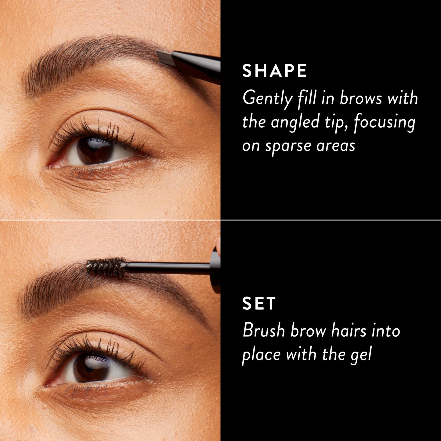 Sculpt-n-Stay Waterproof Brow Pencil & Gel How to use