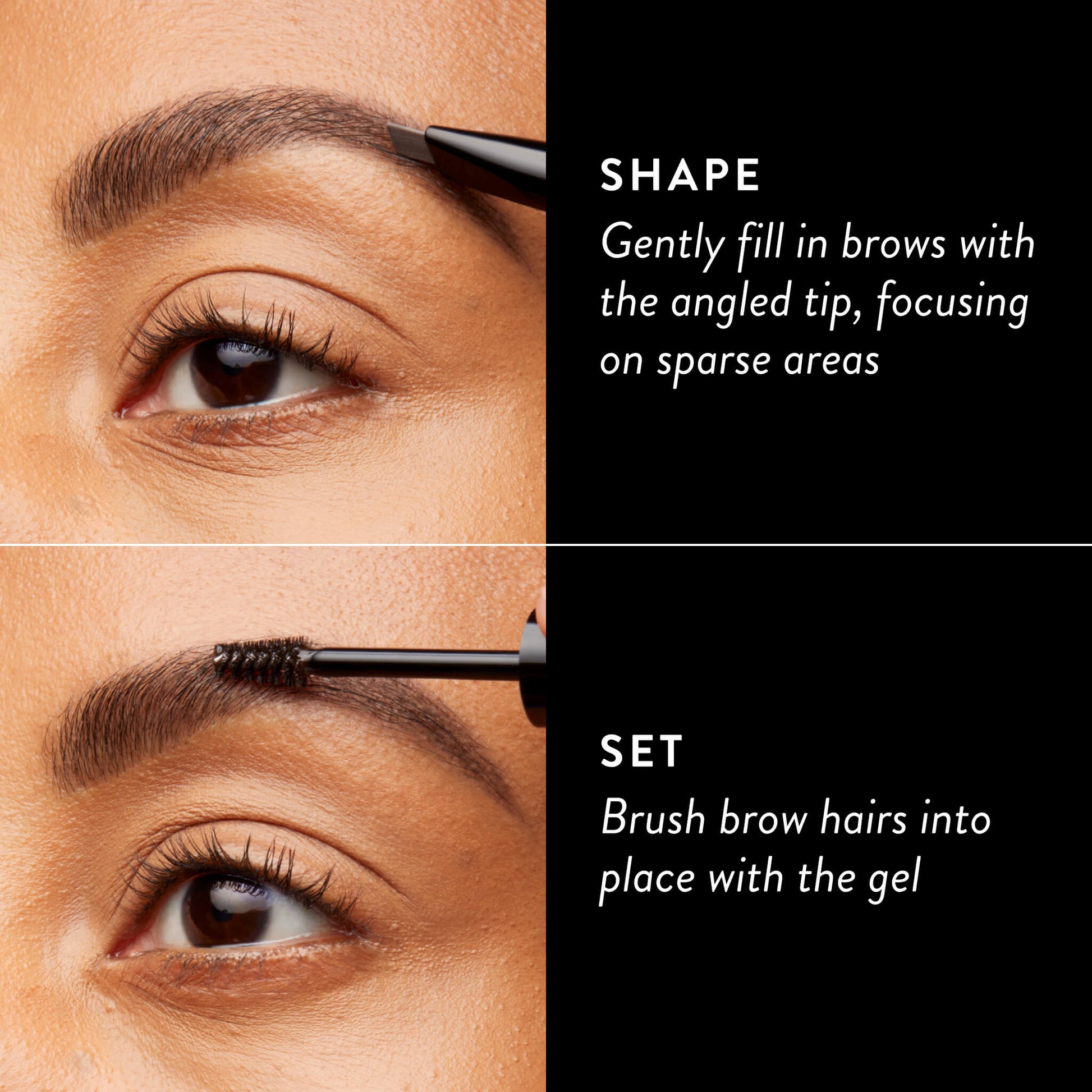 Sculpt-n-Stay Waterproof Brow Pencil & Gel How to use