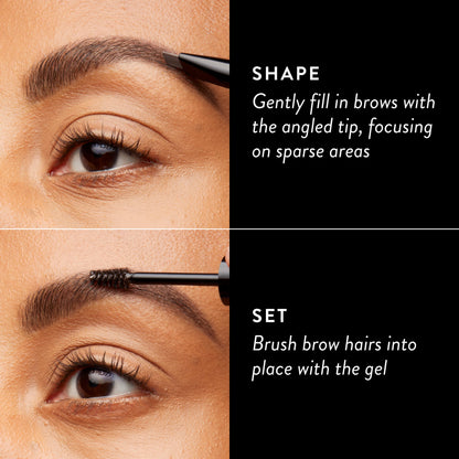 Sculpt-n-Stay Waterproof Brow Pencil & Gel How to use