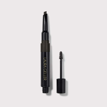 Sculpt and Stay Waterproof Brow Pencil and Gel Soldier - Black