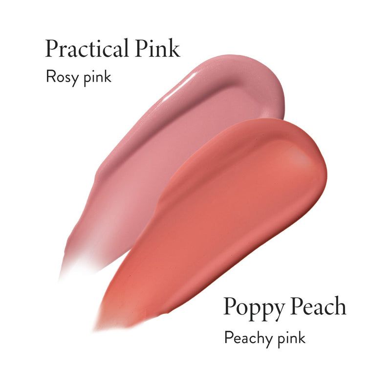 Serum Blush texture with shade callout