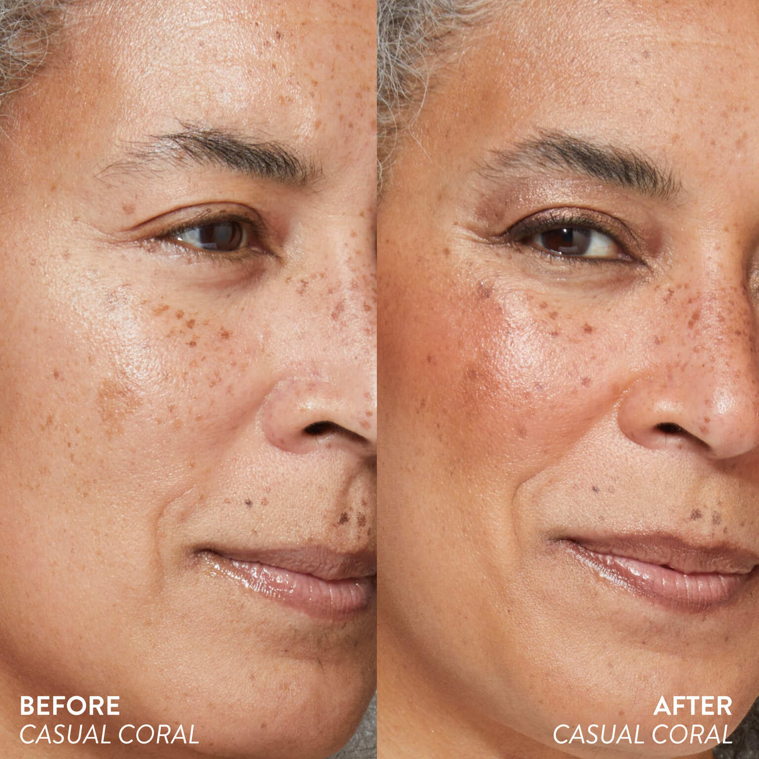 Serum Blush Cheek Tint Model B&A in Casual Coral