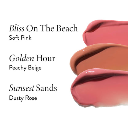 Shine-n-Shield Lip Balm SPF 30 shade descriptions 