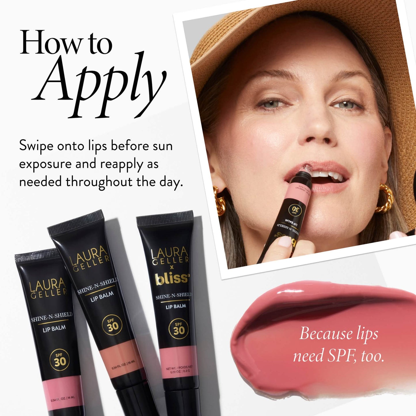 Shine-n-Shield Lip Balm SPF 30 How to apply