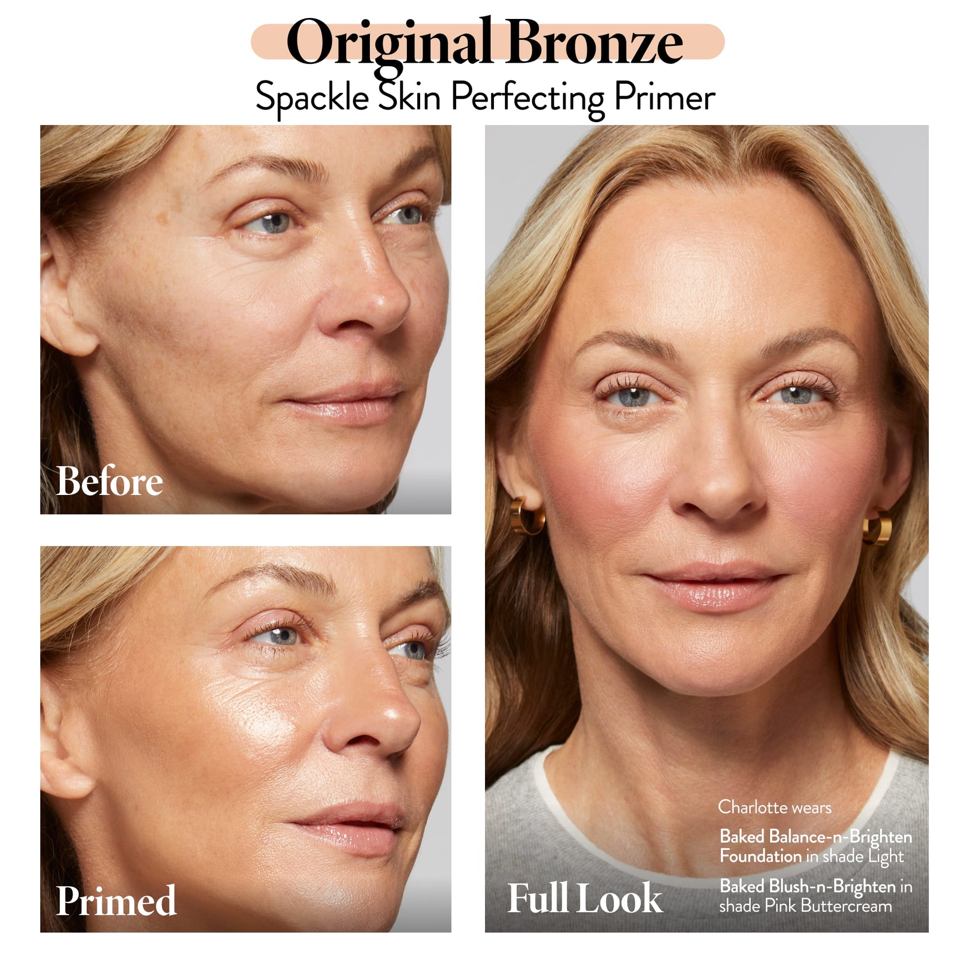Spackle Skin Perfecting Primer: Original Bronze Model B&A new