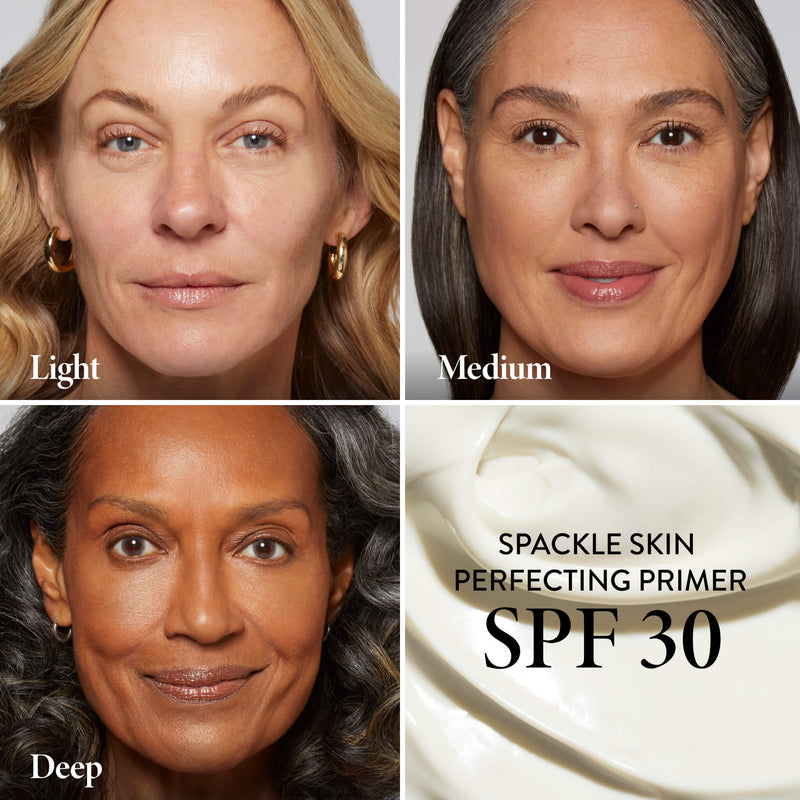 Spackle Skin Perfecting Primer SPF 30 Model Grid 3 shades