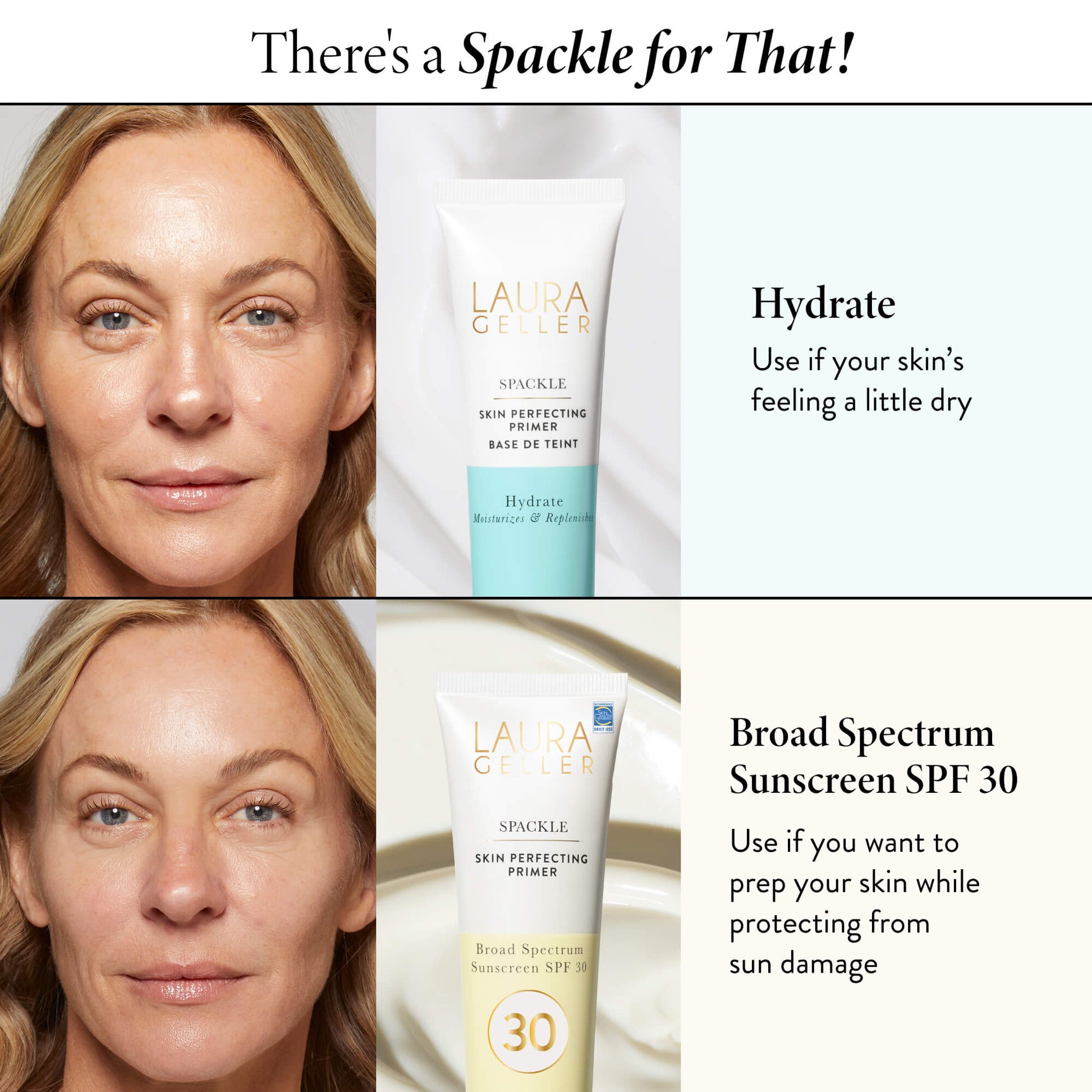 Spackle Skin Perfecting Primer Broad Spectrum Sunscreen SPF 30 vs hydrate