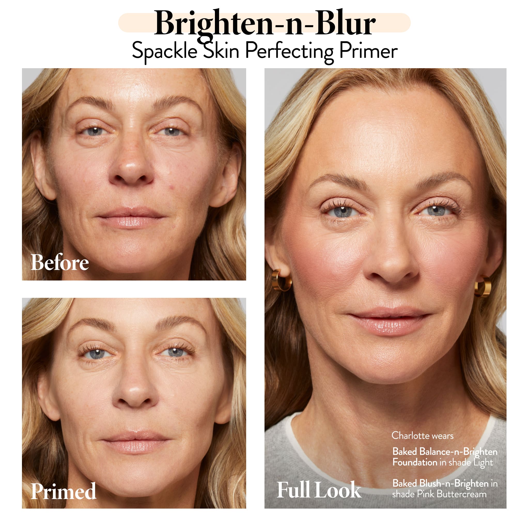 Spackle Skin Perfecting Primer: Brighten-n-Blur Model B&A