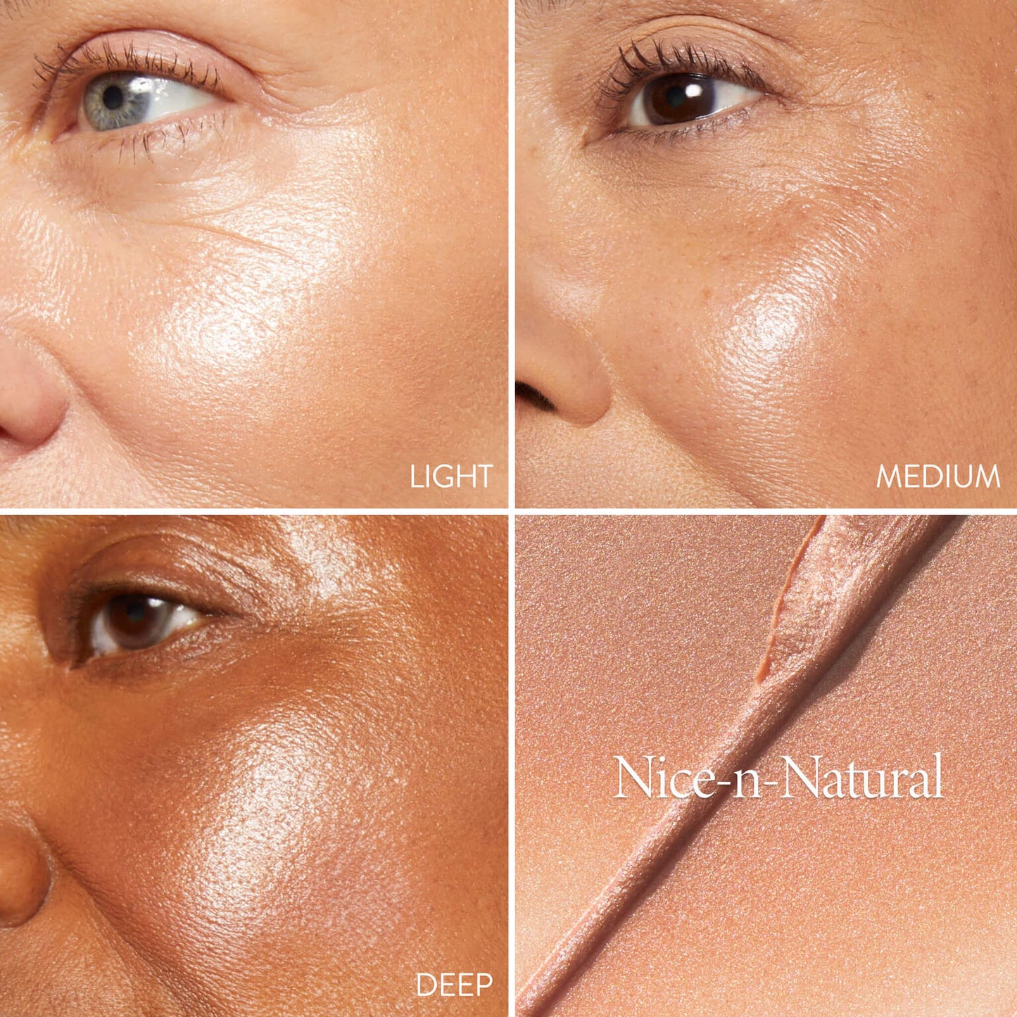 The Wonder Balm Model Shade Grid in Nice-n-Natural